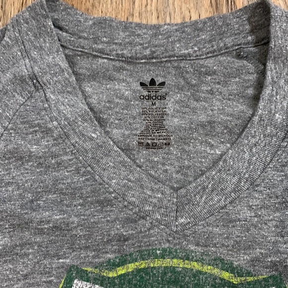 Adidas Portland Timbers V-Neck T-Shirt Women's Medium Small Soccer Official Gear - Picture 2 of 3